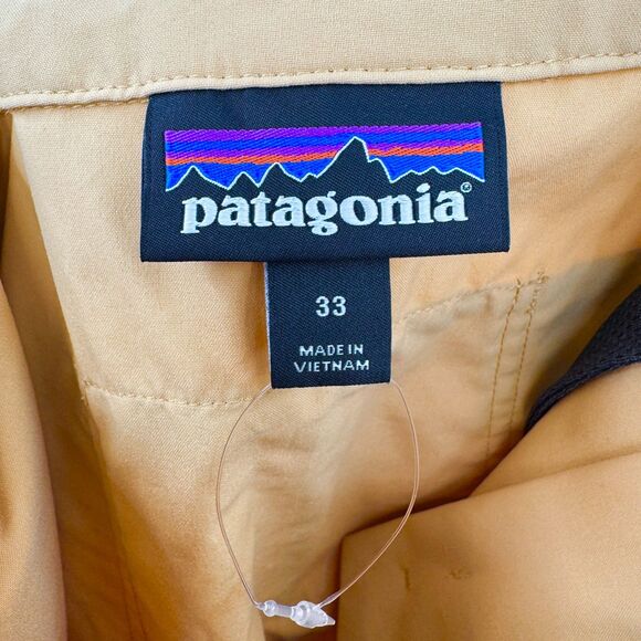 NWOT PATAGONIA Khaki Yellow RPS Outdoor Lightweight Rock Pants Size 33 - Picture 7 of 8